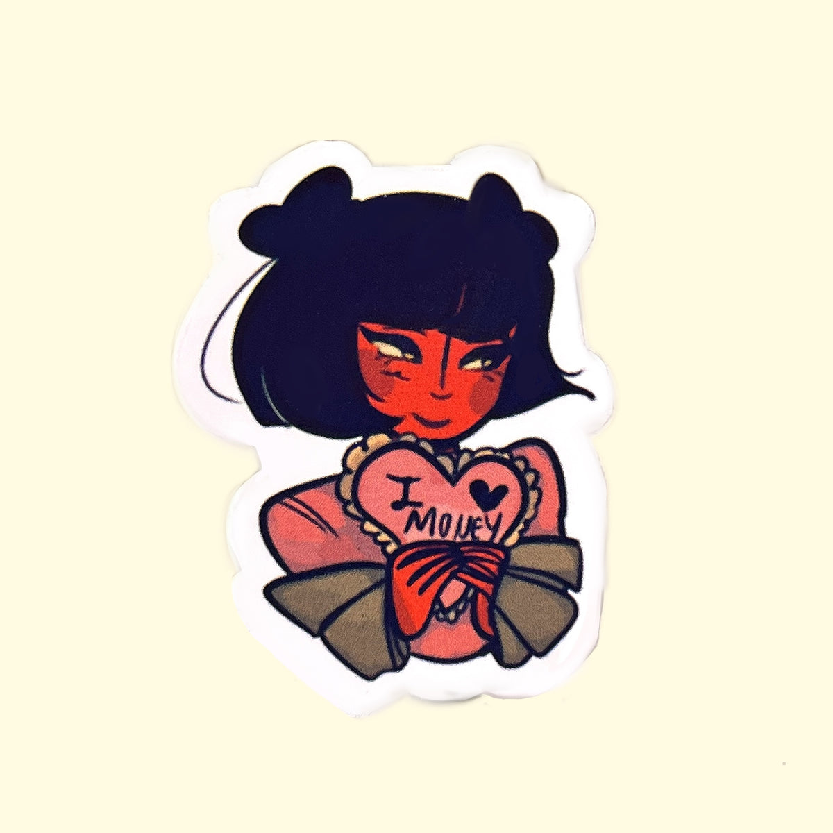 Melanie Phan “I Love Money” Sticker – HyacinthPress