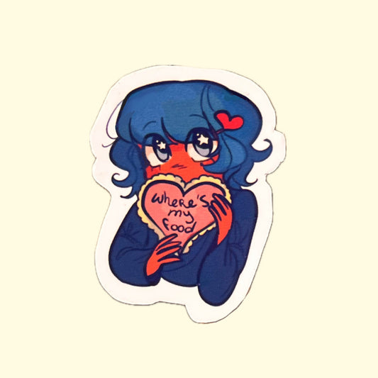 Loretta Dalma “Where’s My Food” Sticker