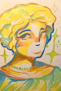 Lady with Pearls Print