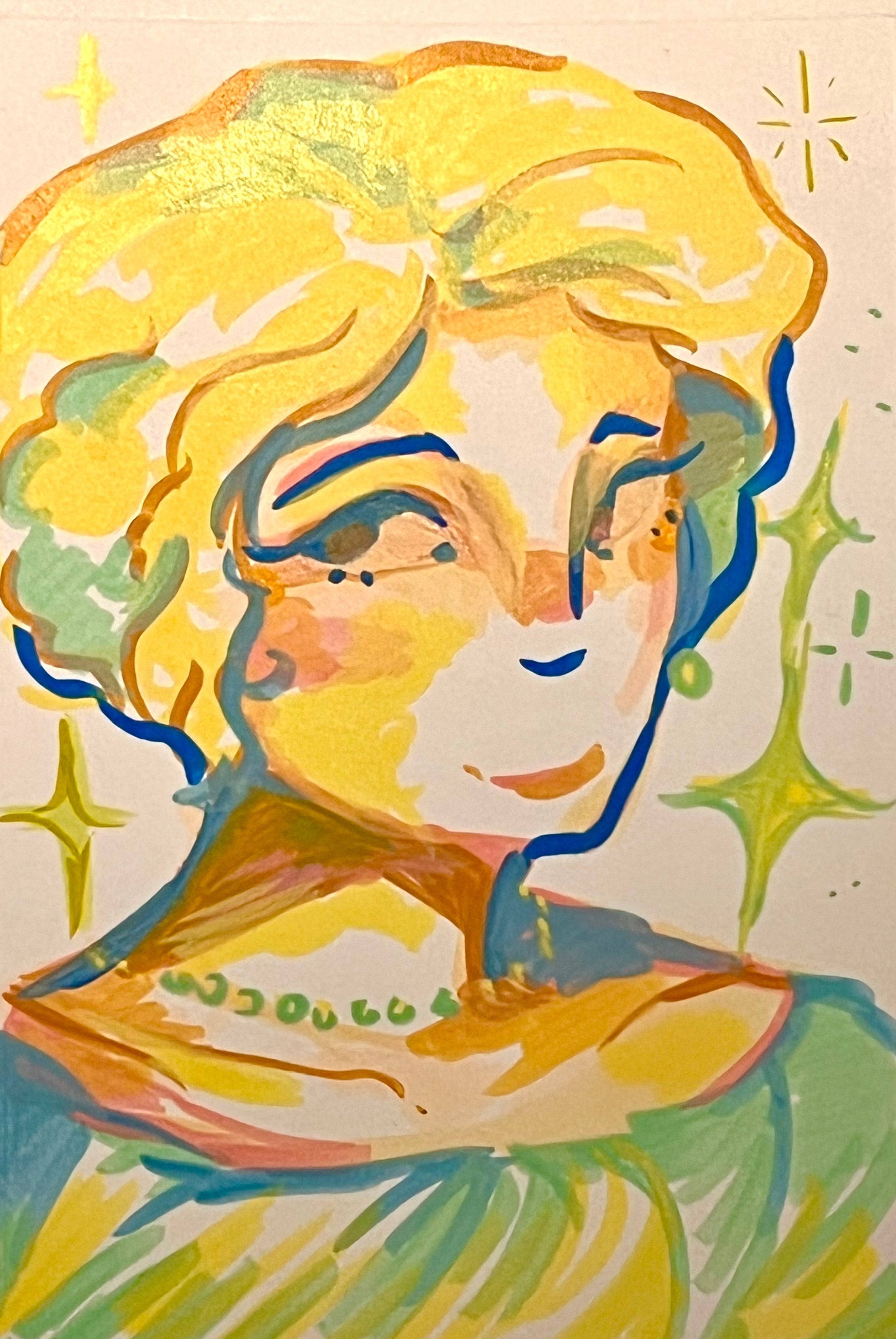 Lady with Pearls Print