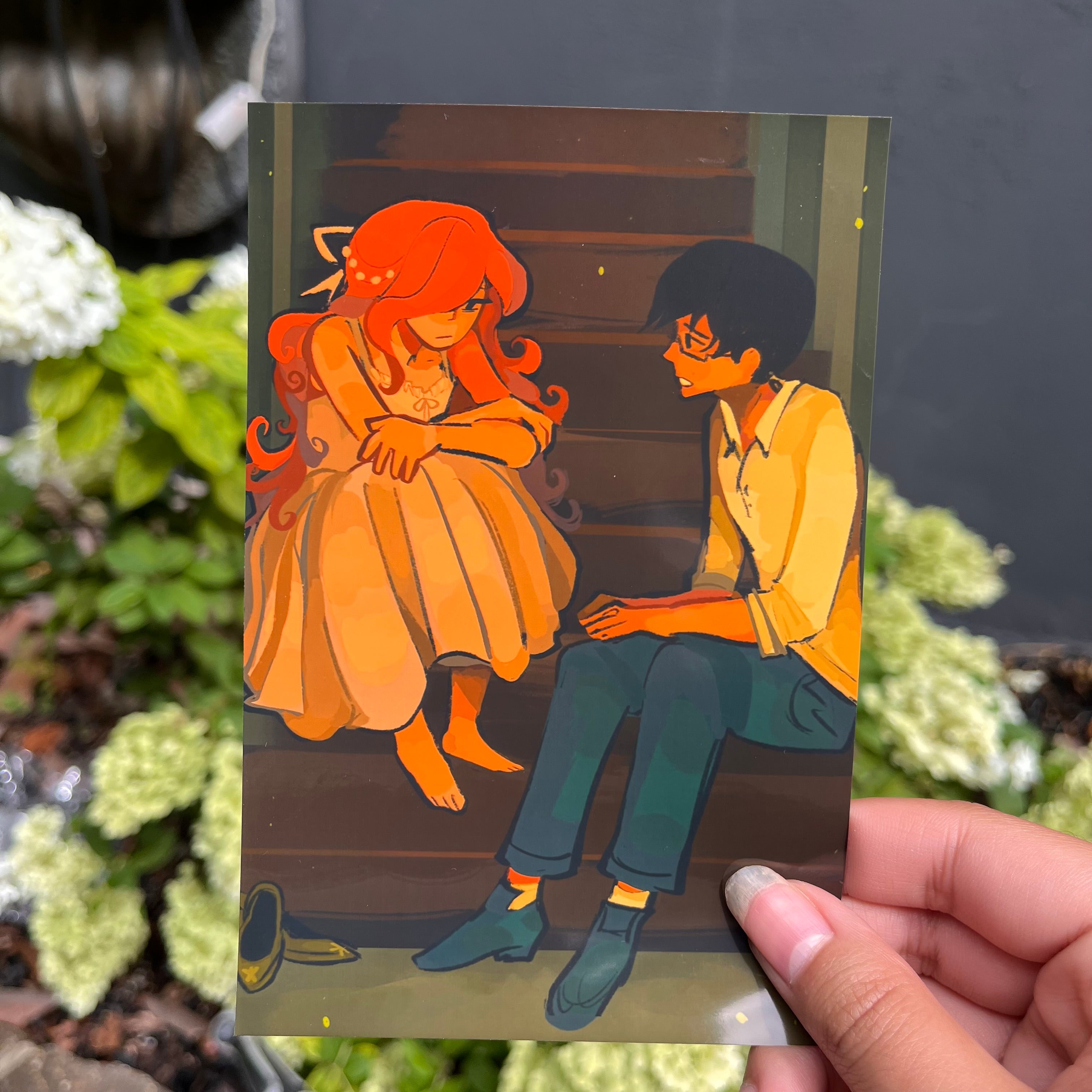 Flowers Grove Jasper and Vivienne Print