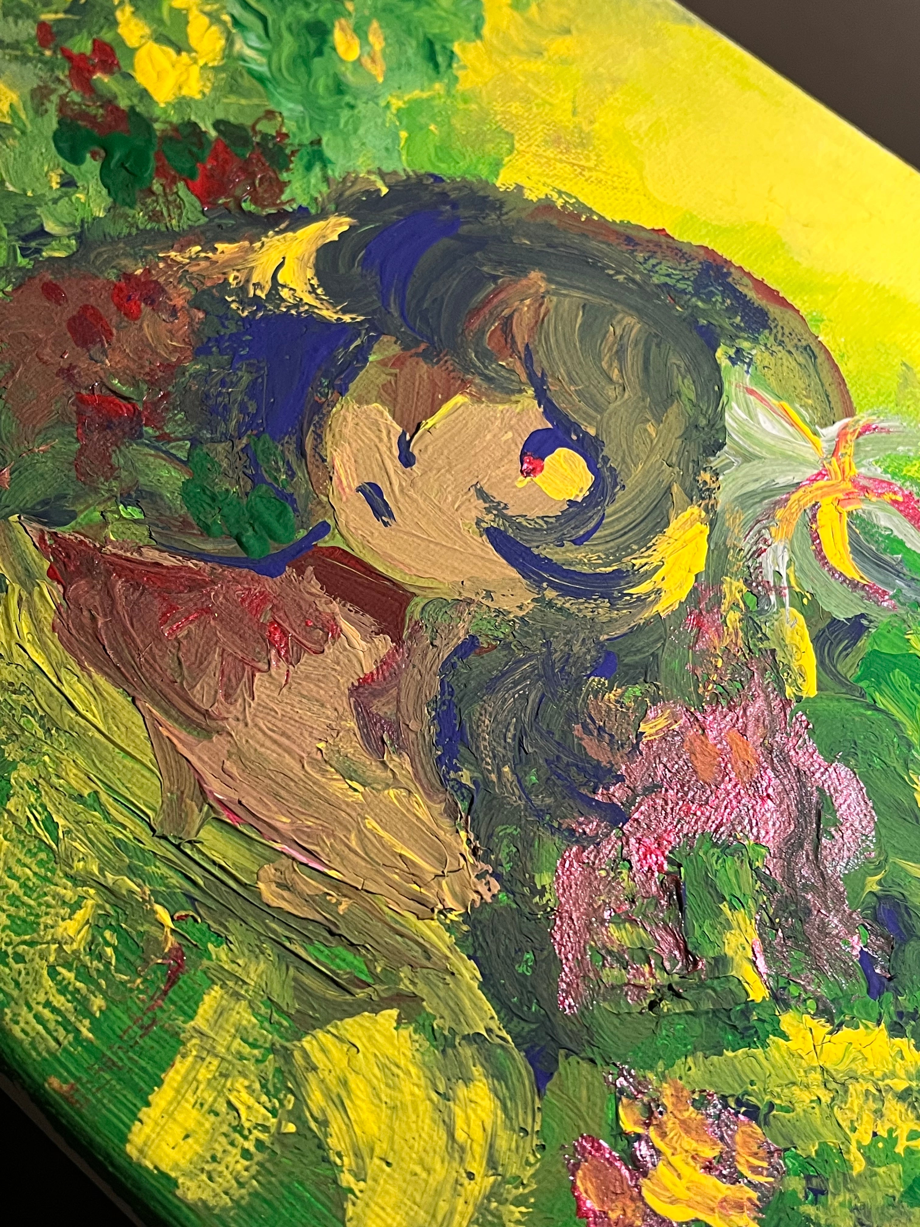 Surrounded in the Gardens Painting