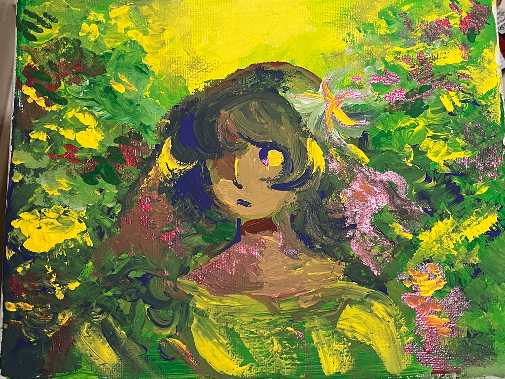 Surrounded in the Gardens Painting