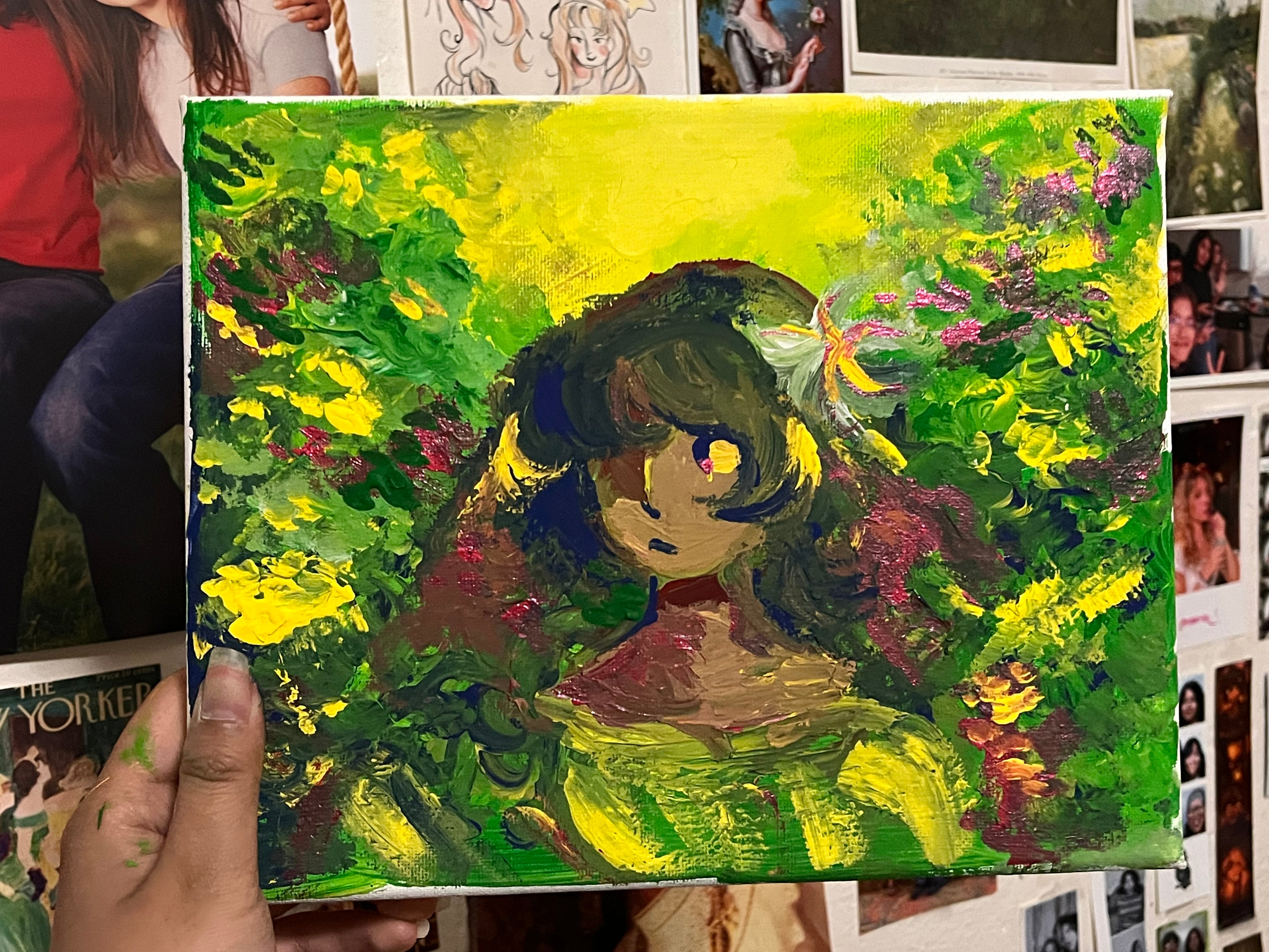 Surrounded in the Gardens Painting