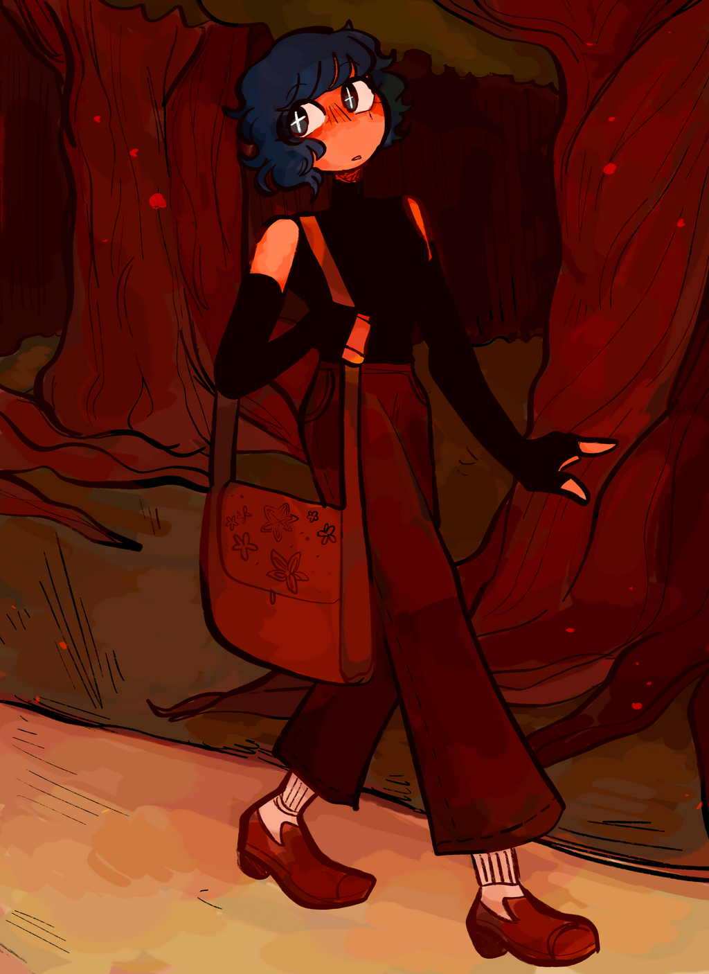 Loretta Taking a Walk Print