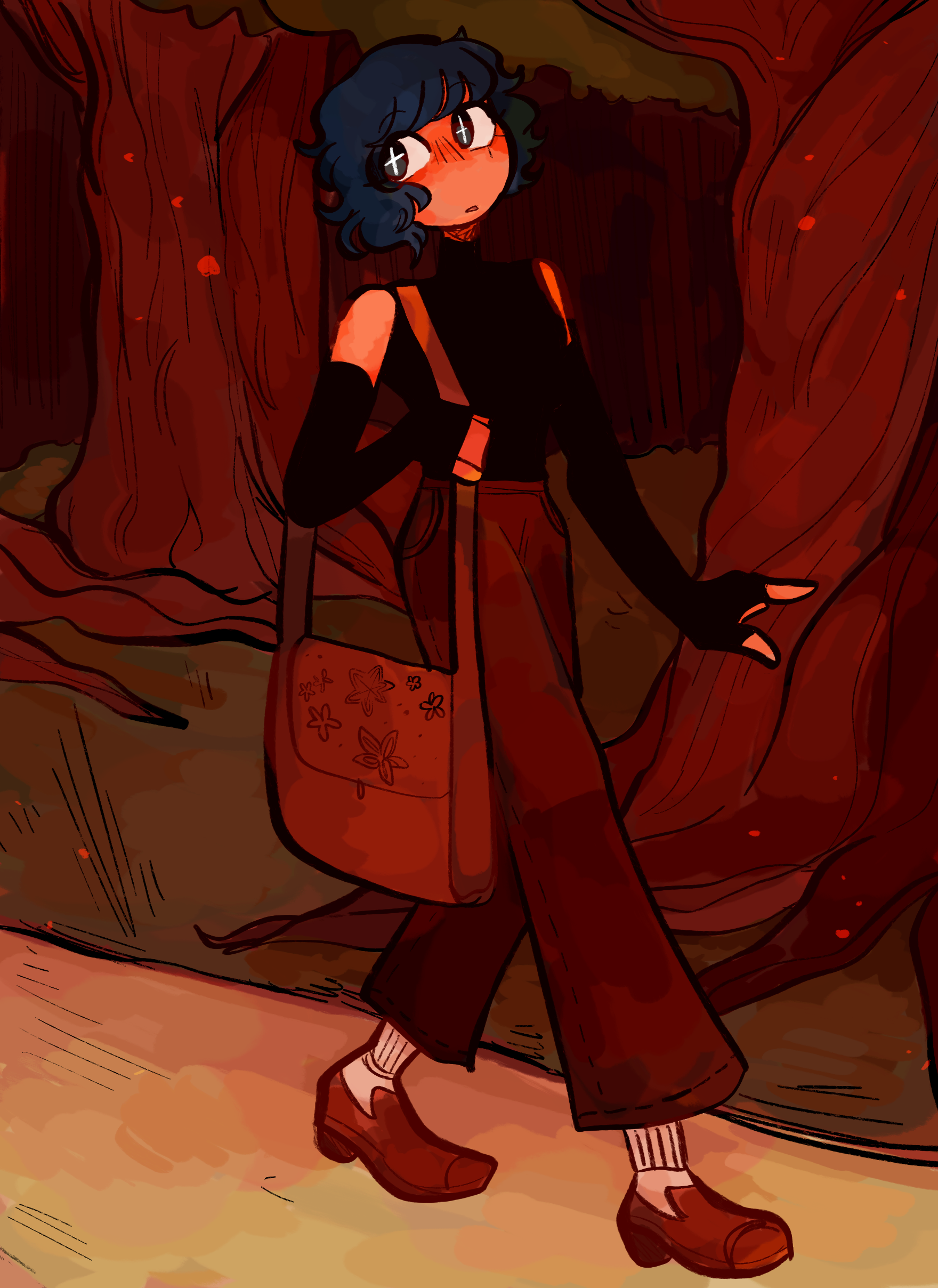 Loretta Taking a Walk Print