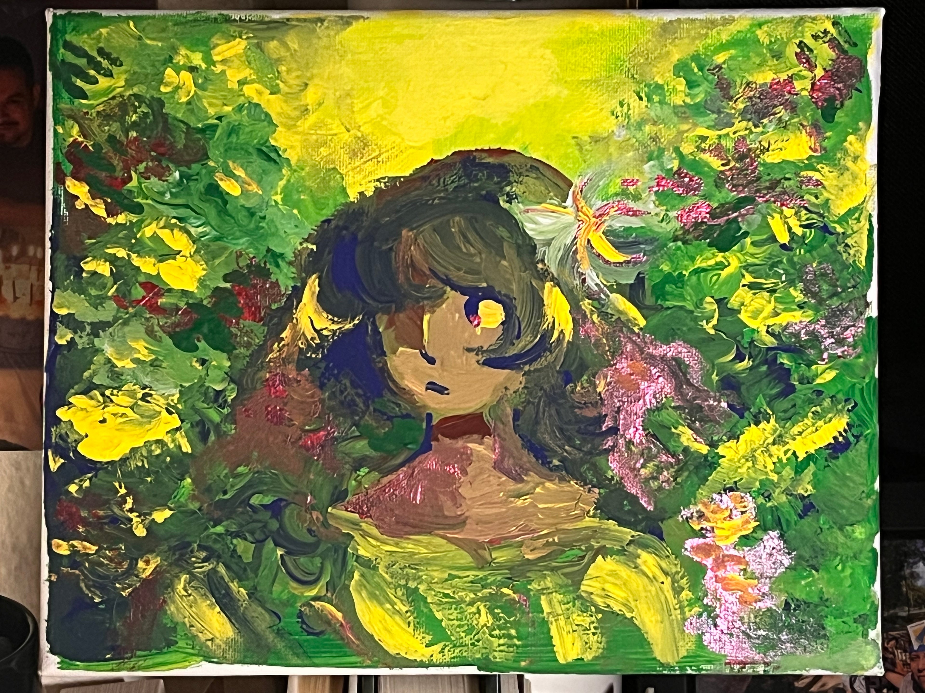 Surrounded in the Gardens Painting